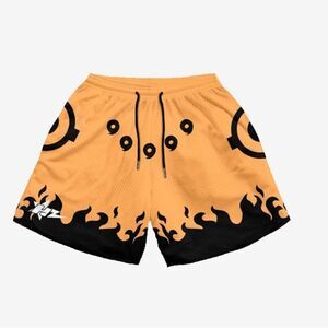 HAKAI CULTURE SAGE SHORTS M ORANGE/BLACK NWT IN PKG